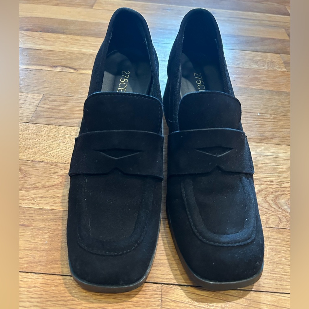 275 Central Italian Elegant Black Women's Loafers